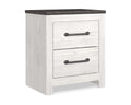 White/Gray Nightstand K36243