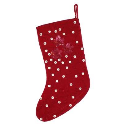 Red Velvet Christmas Stocking T740287