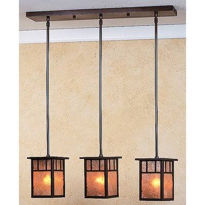 Bronze 3 Light In-Line Double T-Bar Overlay M60577