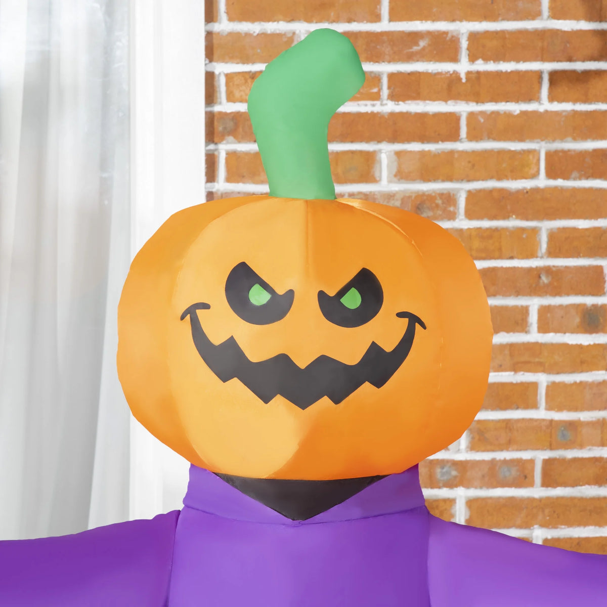 Inflatable Halloween Pumpkin Grim Reaper LED Yard Display E424