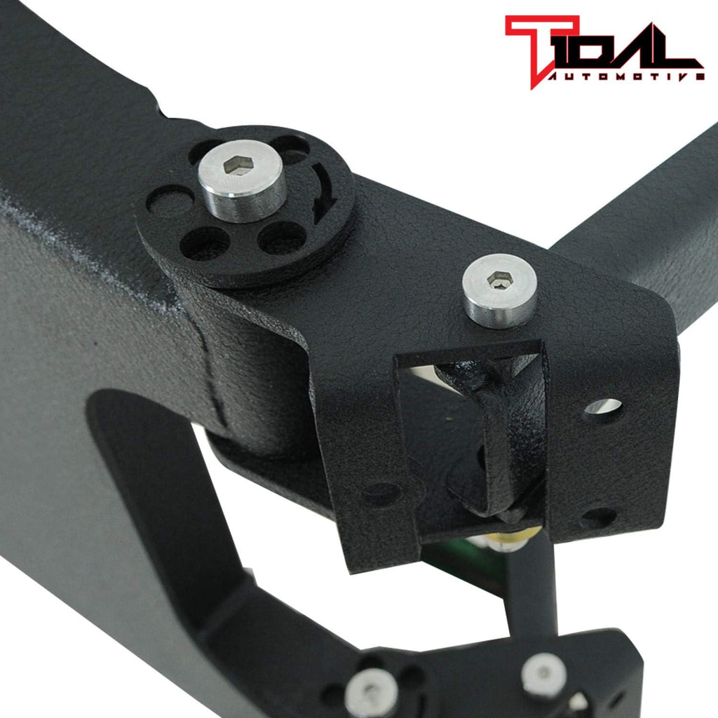 Tire Carrier on Door Hinge with Adjustable Tire Mount R721048