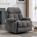 Swinging recliner massage heated sofa with USB and cup holders V37953