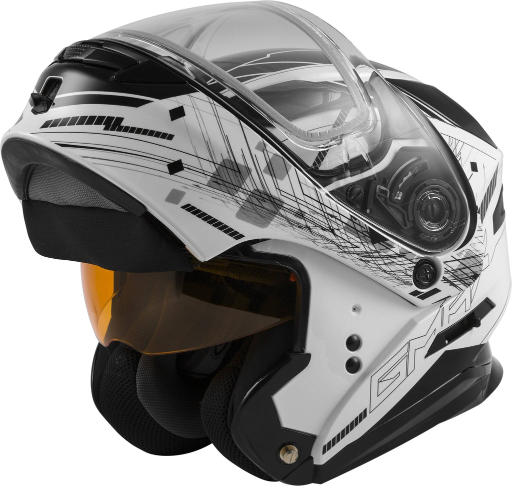 Wired Modular Helmet - Black/White - Large H9208