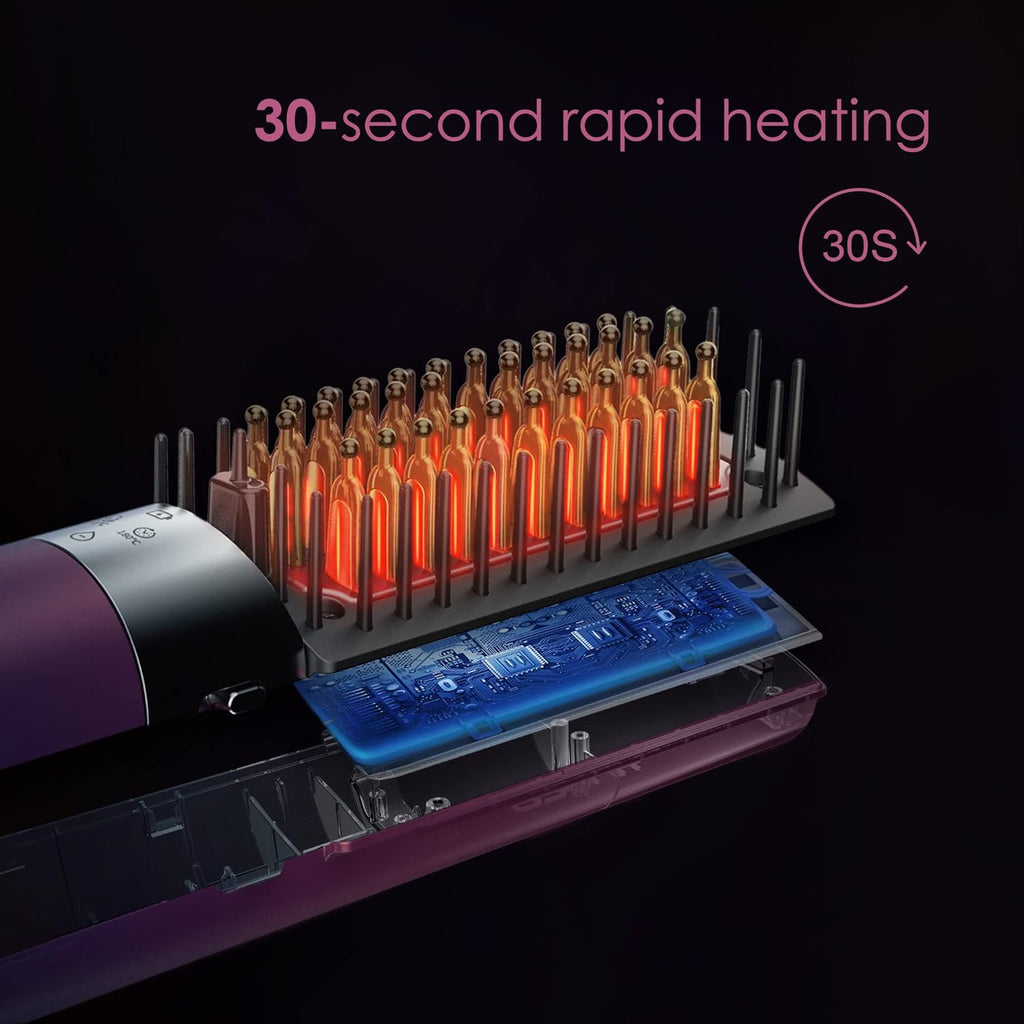 Smart Cordless Hair Styling Brush with Travel Bag X9244