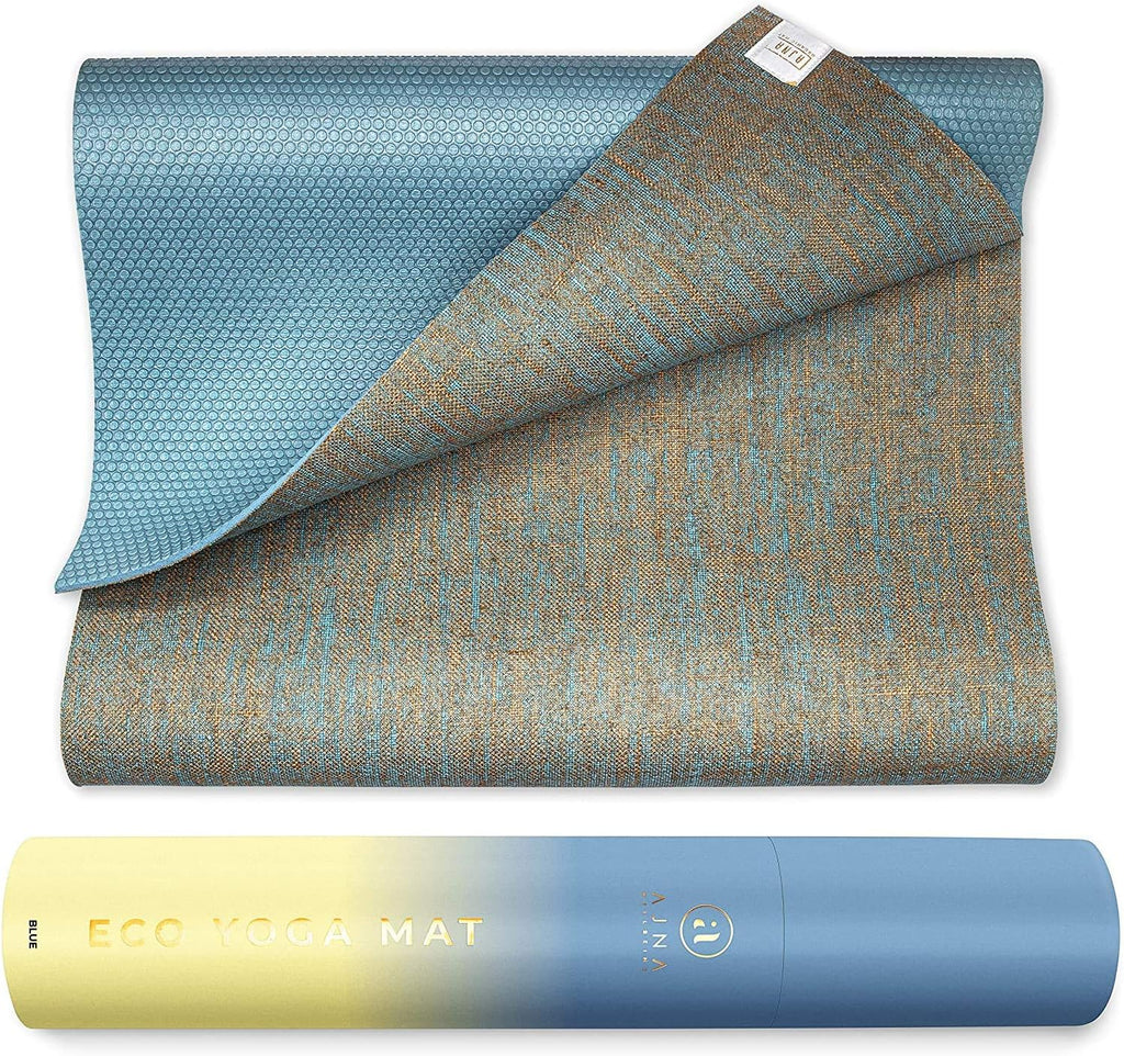 Organic Jute Yoga Mat with Carrying Strap, 72 Inch, 5mm, Pack of 2 E14508