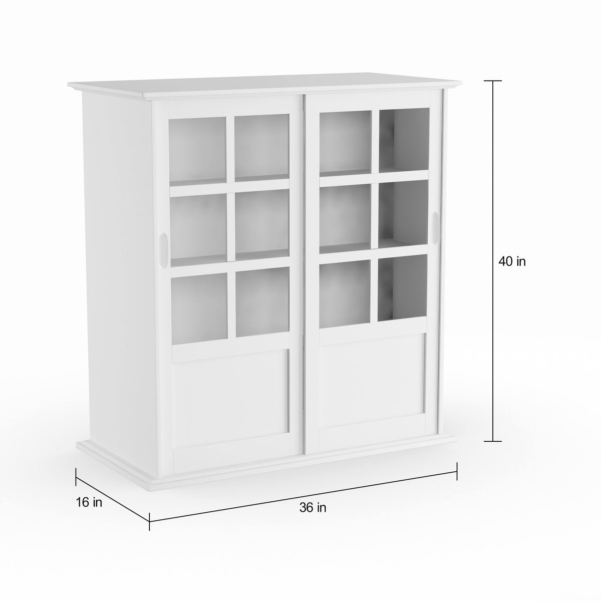 White Wood Curio Table E65003