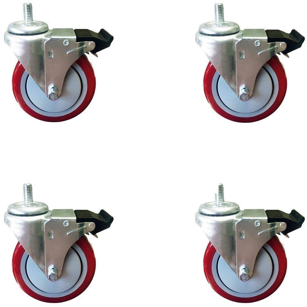 Red Polyurethane Wheel Caster A919