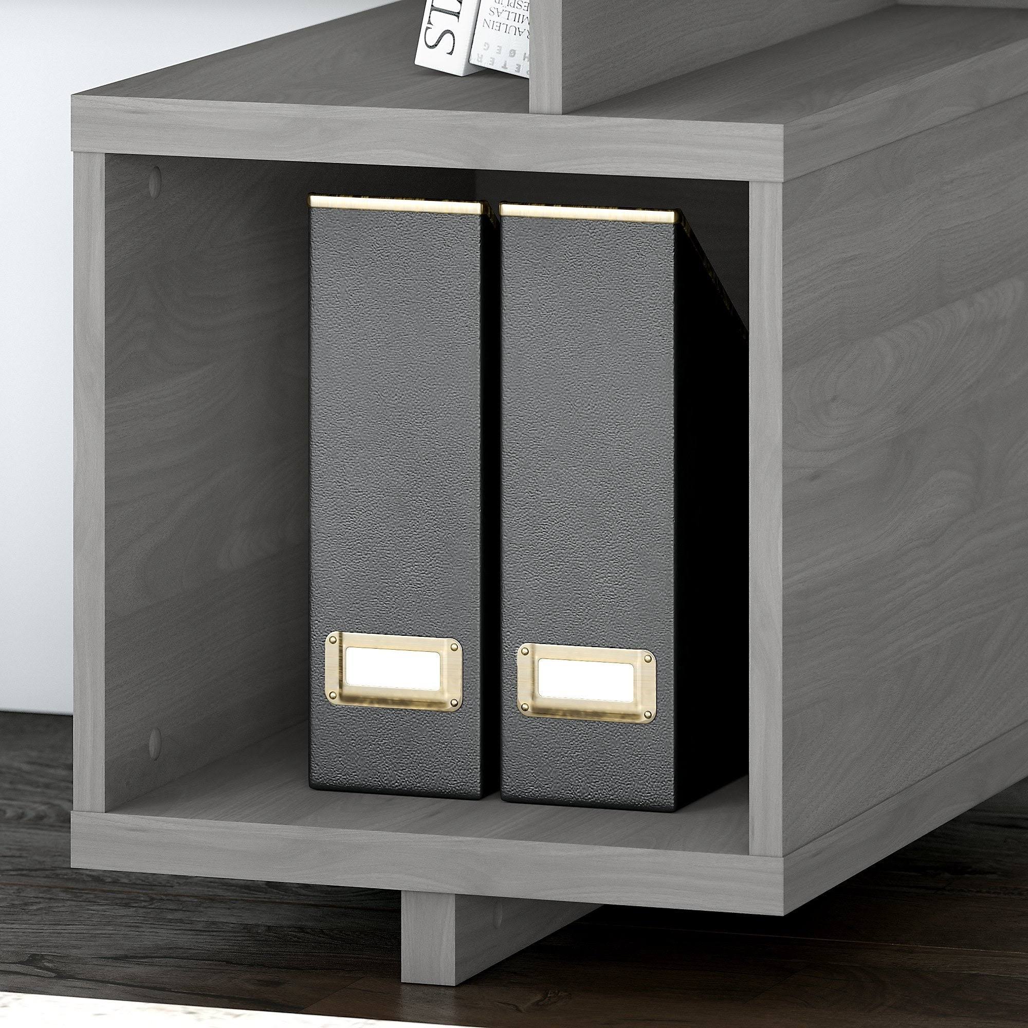 48W Writing Desk with Low Bookcase P89061
