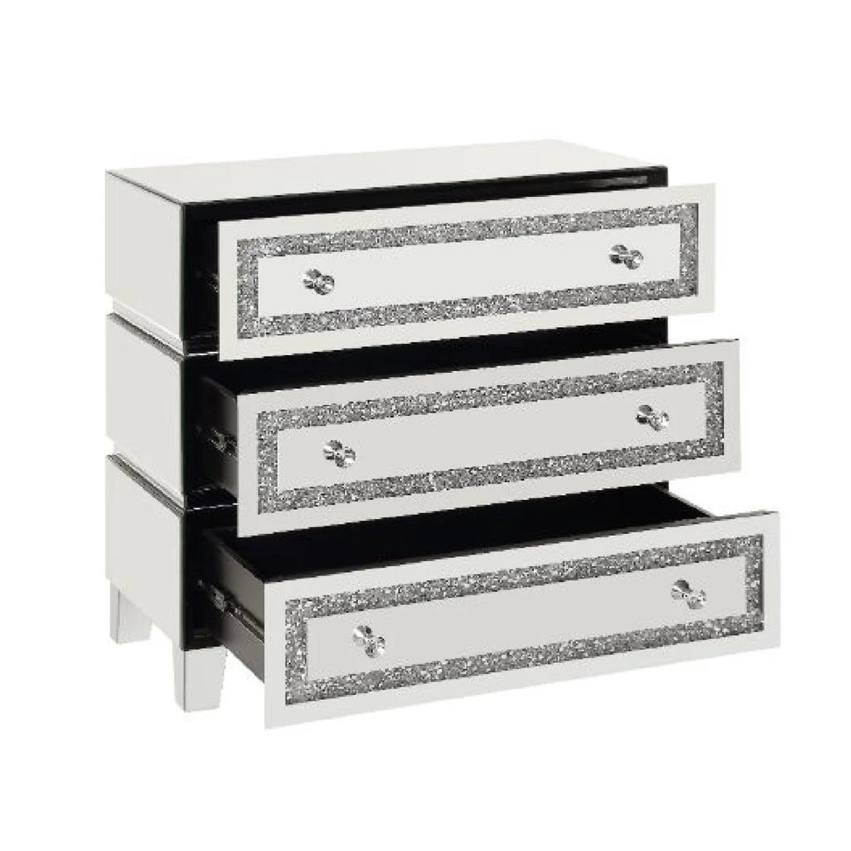 Silver Storage Cabinet with 3 Drawers T433569
