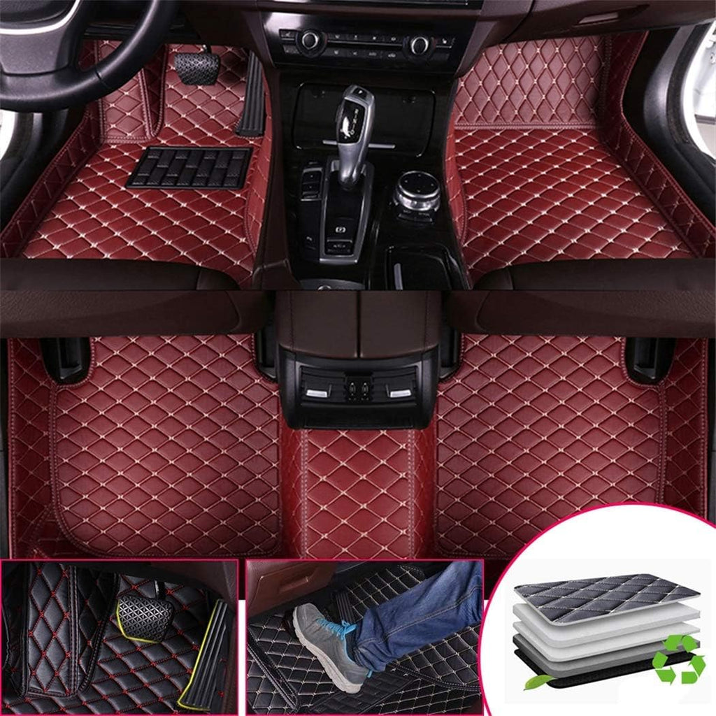 Custom Car Floor Mats Front Rear Leather Mat I483189
