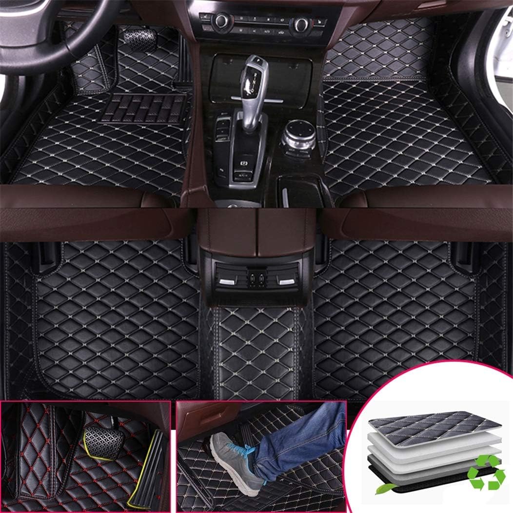 Custom Car Floor Mats Front Rear Leather Mat I483189