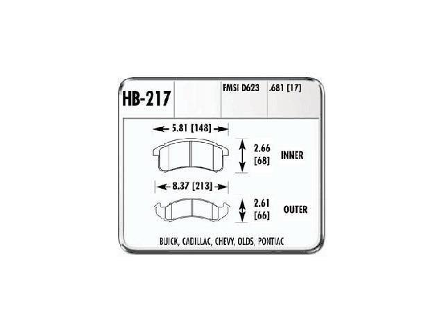 HPS Brake Pads B171427