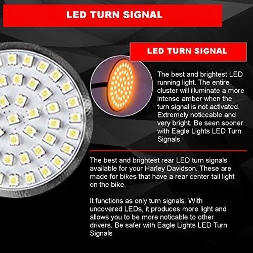 Amber LED Turn Signals (1156) A6516