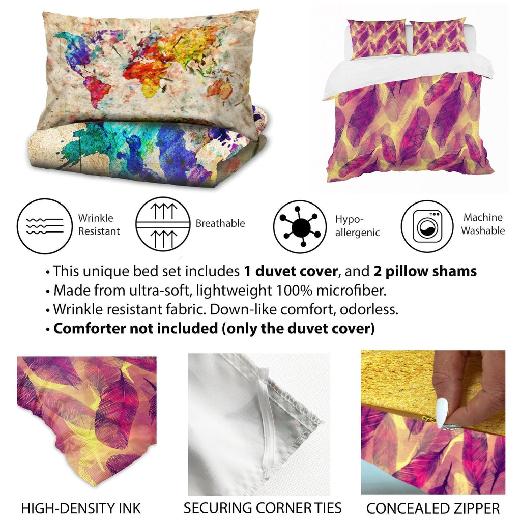 Full/Queen Geometric Bedding Set with 2 Shams T424