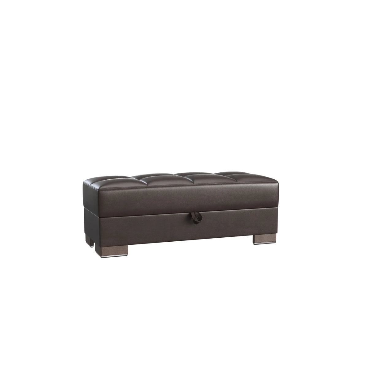 Brown PU Lounge Sectional Ottoman F165117