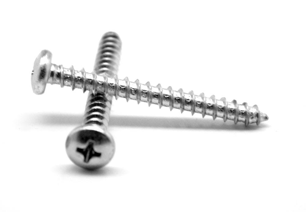10-16 x 1 1/8 Sheet Metal Screw Phillips Pan Head Type AB Low Carbon Steel Zinc Plated Z137489