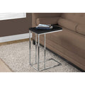 Cappuccino Chrome Metal Accent Table E7680