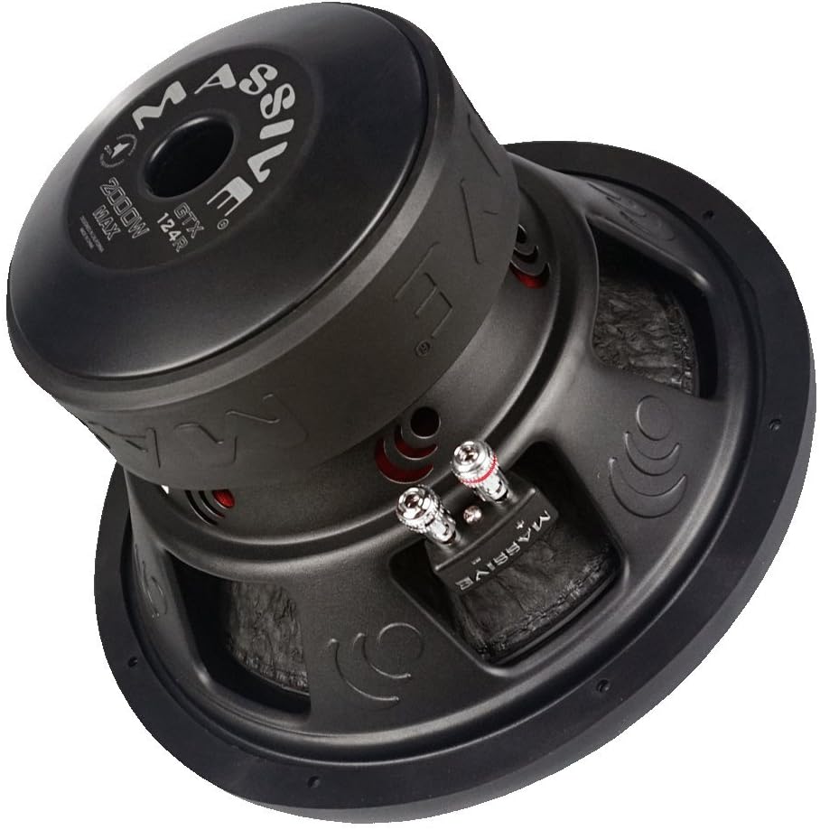 12 Inch Car Audio Subwoofer, 1,000 Watt RMS, Dual 4 Ohm J7385