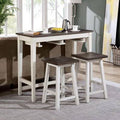 White 2-Person Counter Height Dining Set C1382