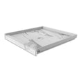 Calacatta White 36-in W x 36-in L Fiberglass/Plastic Composite Shower Base with Center Drain S4286