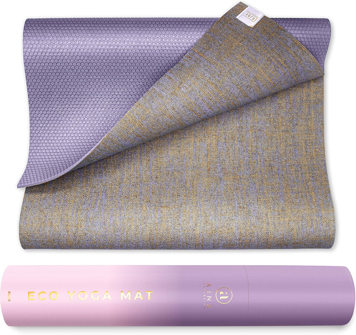 Organic Jute Yoga Mat with Carrying Strap, 72 Inch, 5mm, Pack of 2 E14508