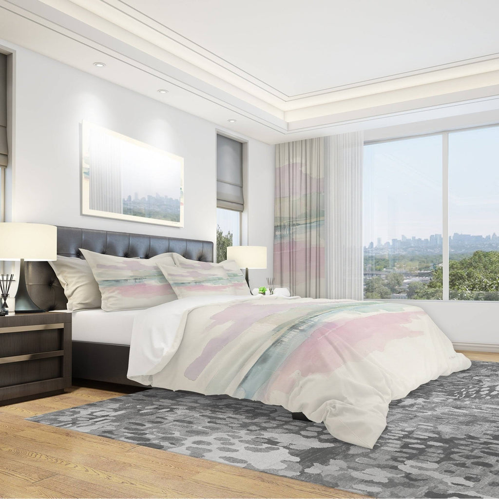 Full/Queen Geometric Bedding Set with 2 Shams T424