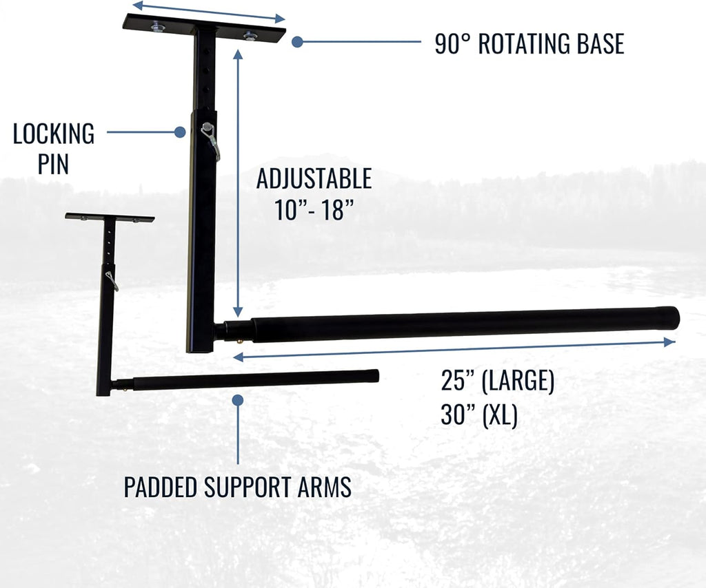 Ski and Snowboard Ceiling Storage Rack, Overhead Hanger Mount, Pack of 2 P8456
