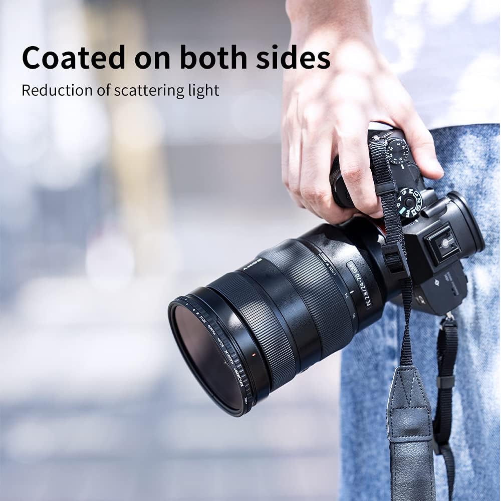 77mm Variable ND Lens Filter Kit (2 Pcs) ND2-ND32 with TPU Filter Cap W74664