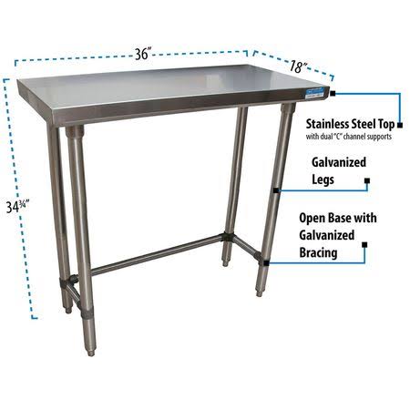 Stainless Steel Top Work Table E226887