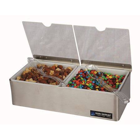 2 Quart Condiment Center with Notched Lids J81991