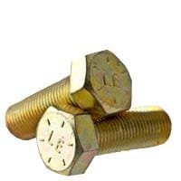 5/8-18 x 1 1/4 Hex Cap Screw Grade 8 Zinc Yellow Plated Steel, 25 pcs U262548