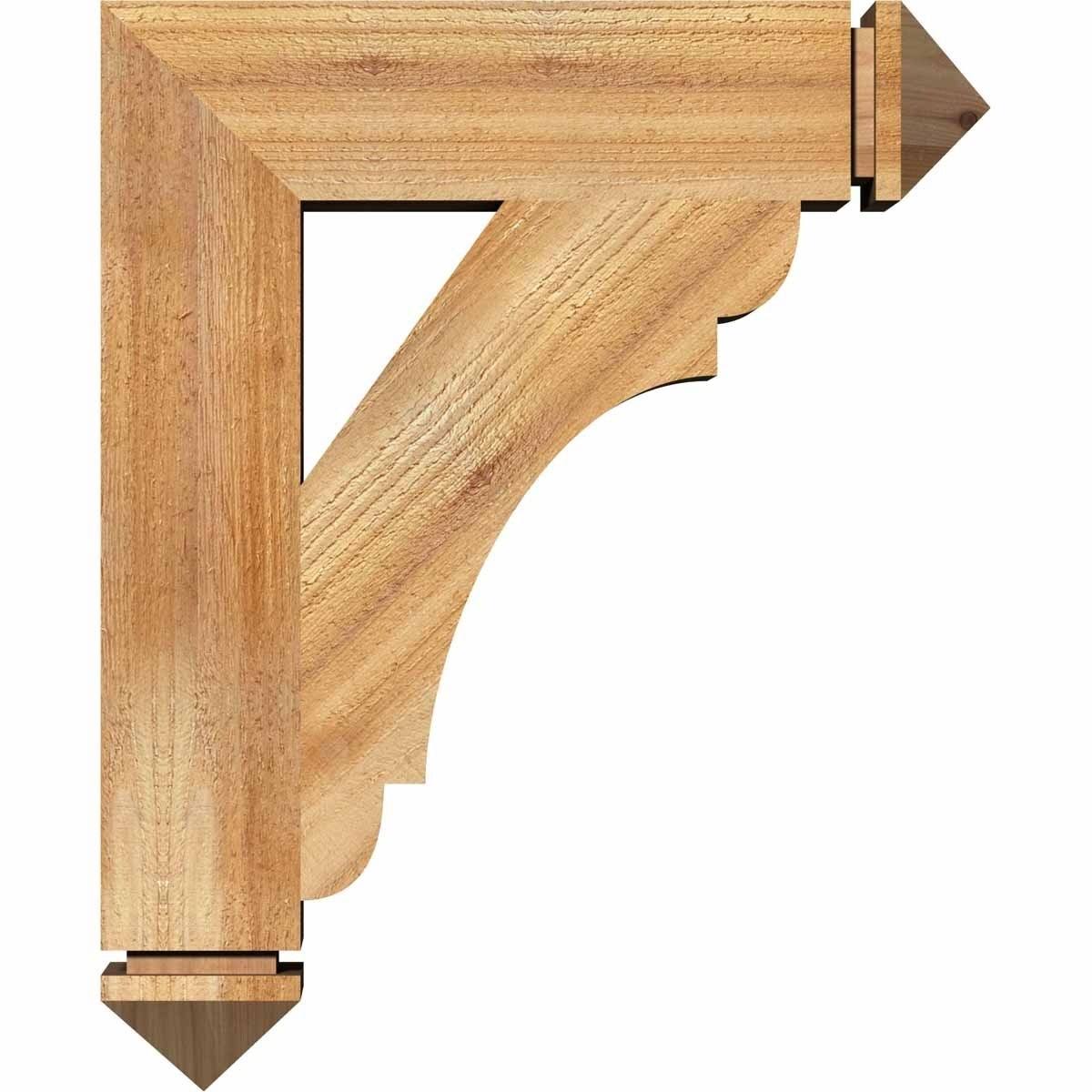 4 inch x 20 inch x 20 inch Western Red Cedar Bracket C623