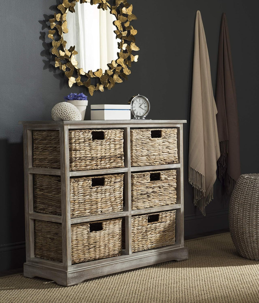 Wicker Basket Storage Chest J271
