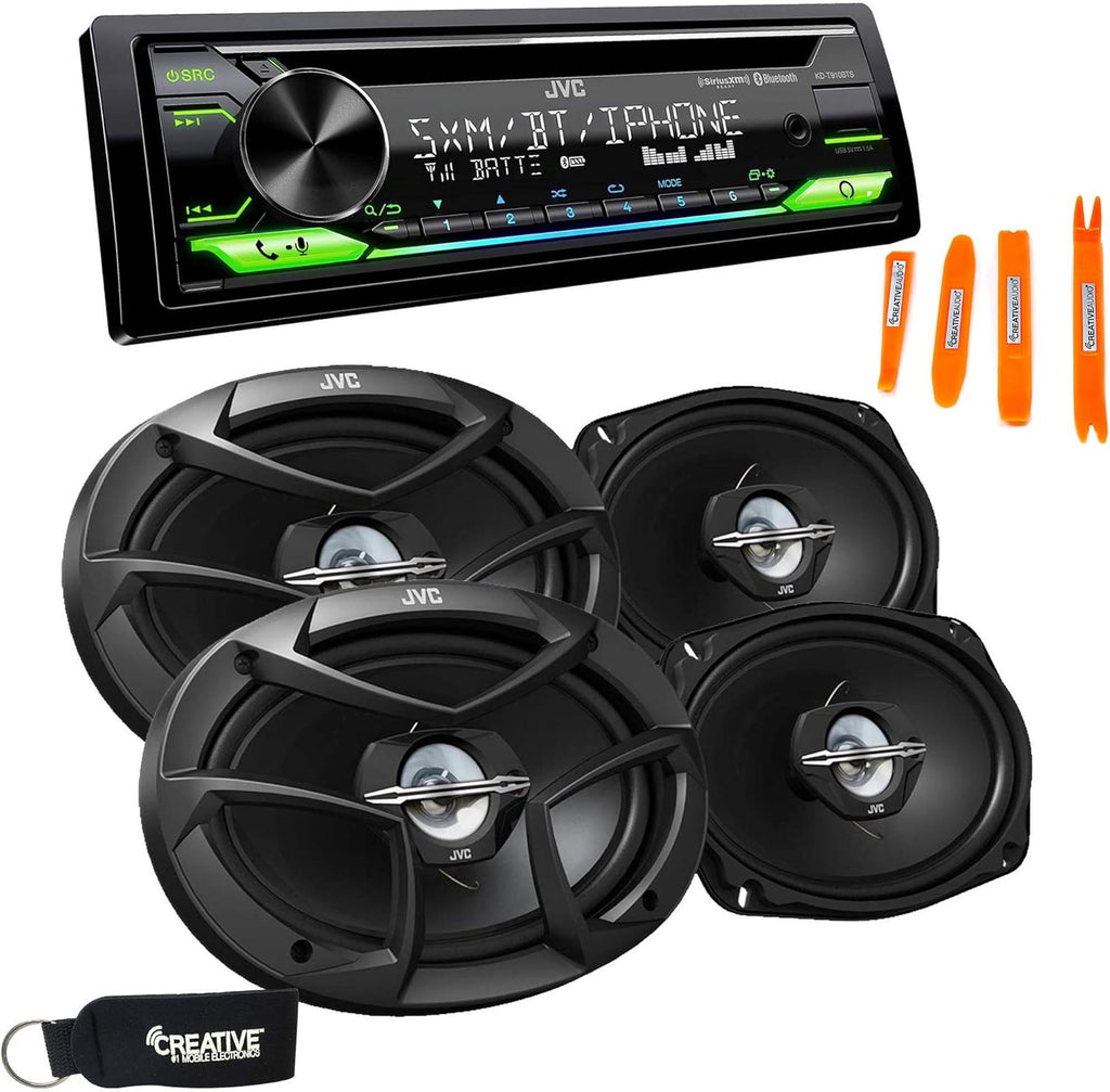 CD Receiver with Bluetooth and Two Pairs of 6x9 Speakers G667