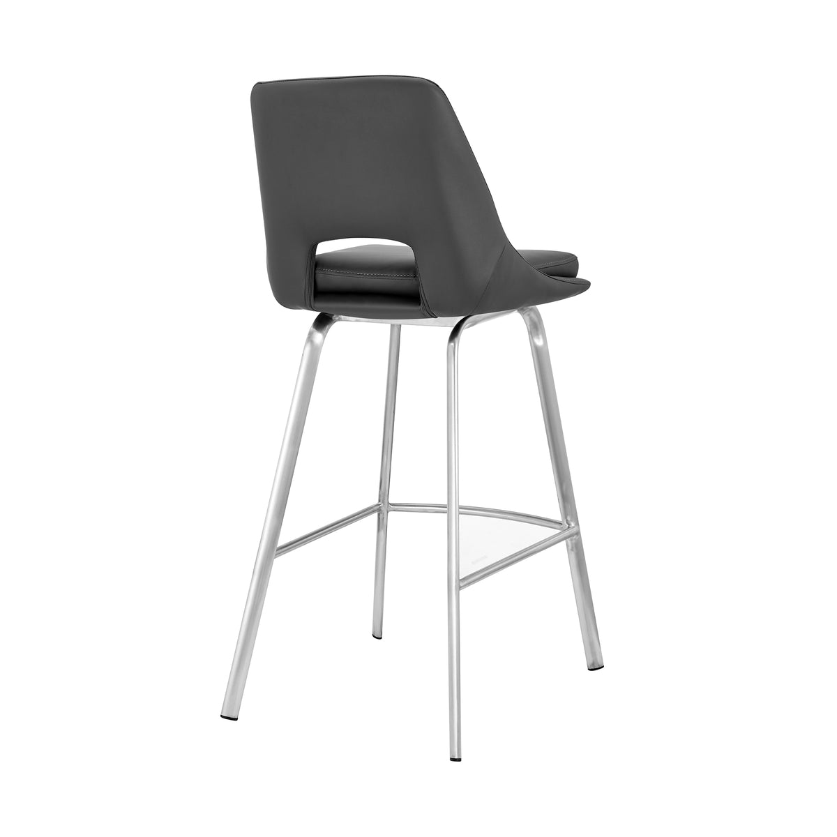 Gray/Steel Swivel Counter Stool I328515