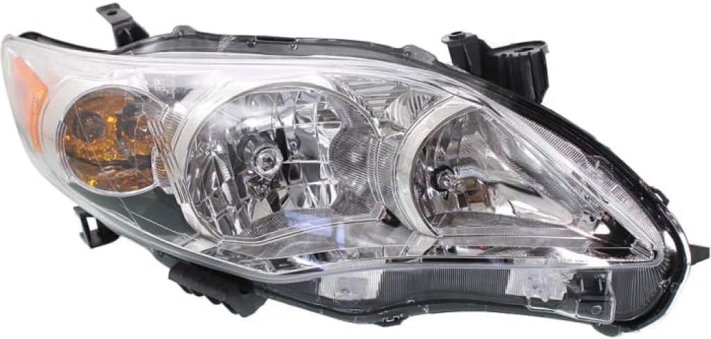 Chrome Headlight Assembly for Toyota Corolla 2011 2012 2013 Passenger Side J402955