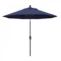9' Patio Umbrella with Black Aluminum Pole Fiberglass Ribs Q22326