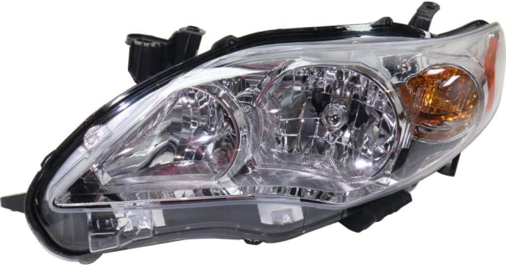 Chrome Headlight Assembly for Toyota Corolla 2011 2012 2013 Passenger Side J402955