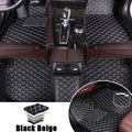 Blue Leather Car Floor Mats for VNL 670 Front & Rear Full Coverage Liner/Set I5965