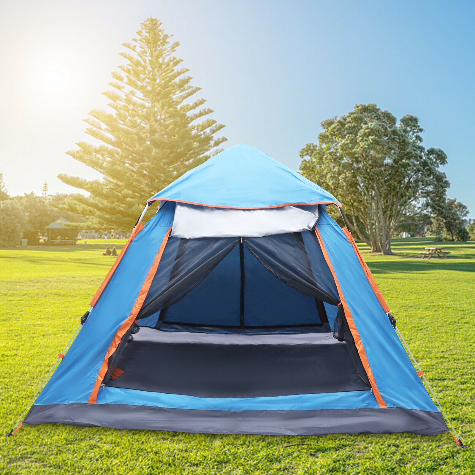 Blue Pop Up Tent for 4-5 Person R42359