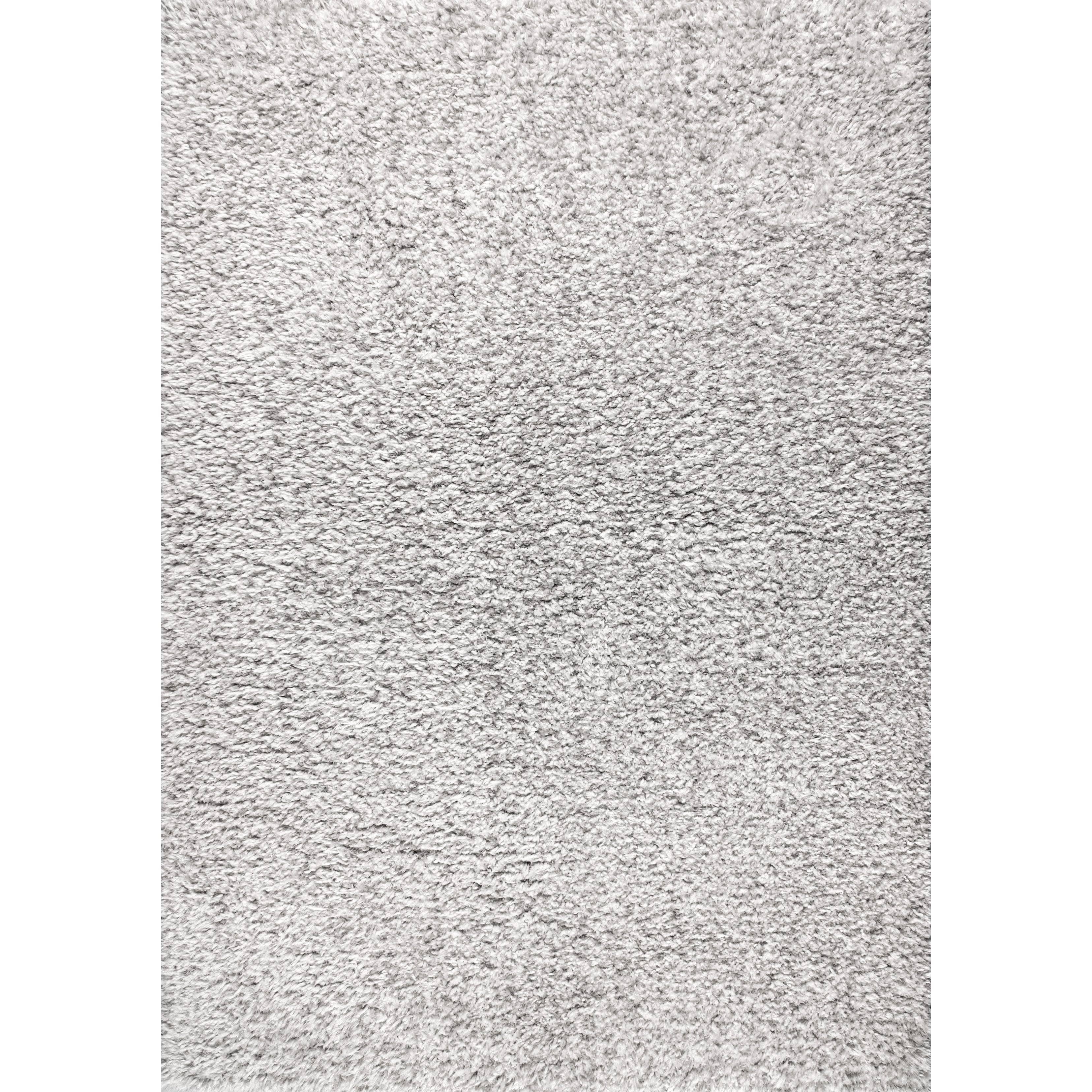 Gray Polyester Shag Runner K32115
