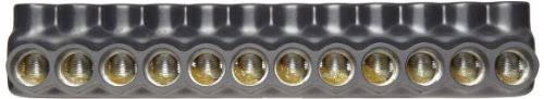 Black Insulated Multi-Cable Connector, Dual Entry 12 Ports M640654