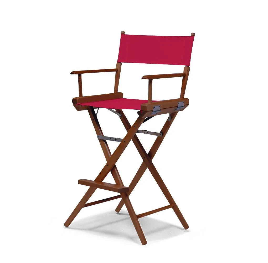 White Walnut Frame Bar Height Director Chair K836