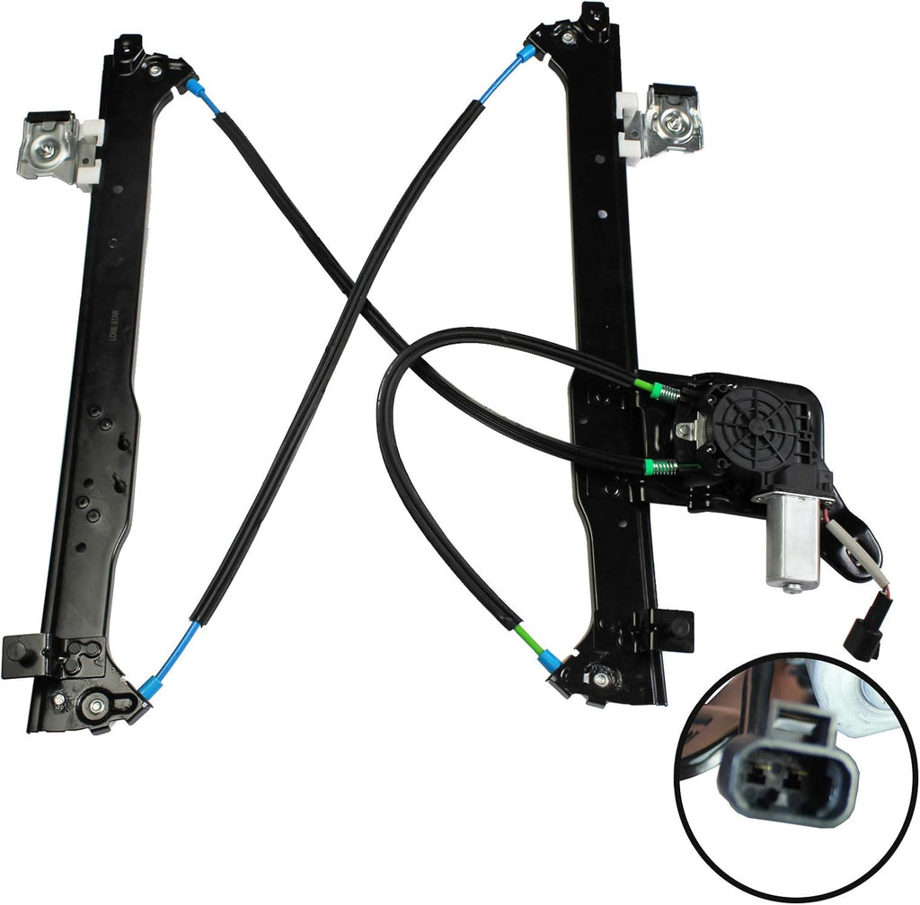 Rear Driver Side Power Window Regulator with Motor Assembly Pack of 2 Q448