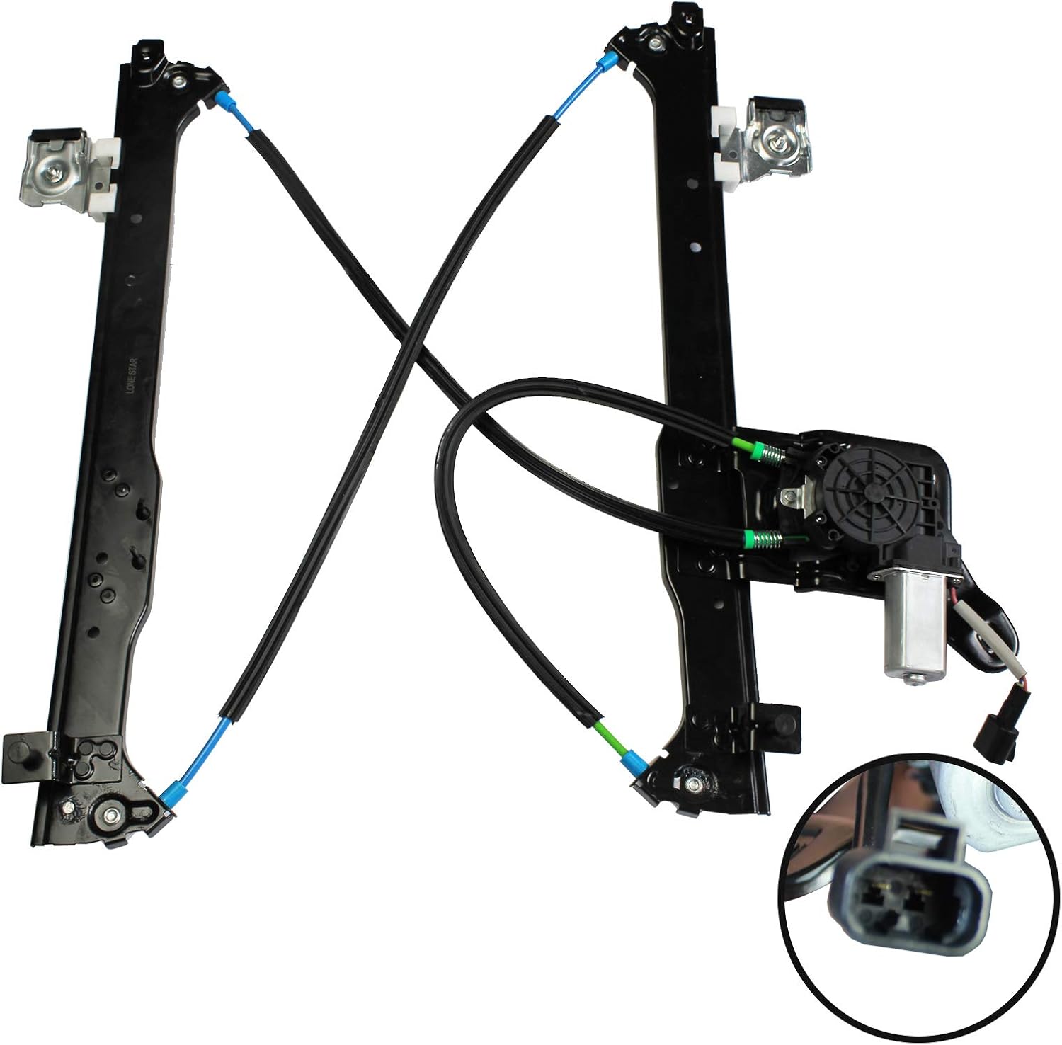 Rear Driver Side Power Window Regulator with Motor Assembly Pack of 2 Q448