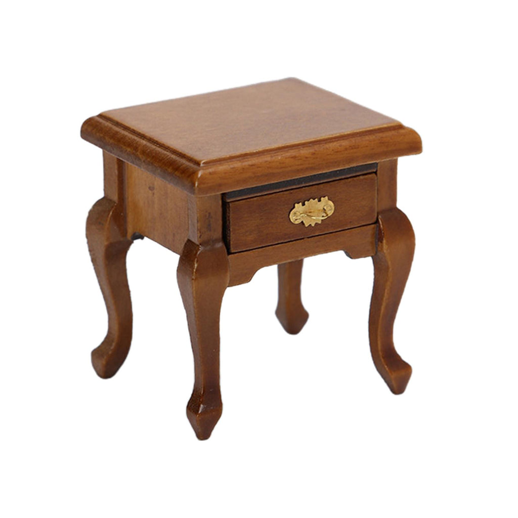 Walnut 1:12 Scale Bedroom Cabinet S6237