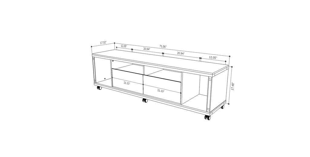White Gloss TV Stand G22423