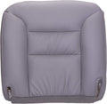 Leather Replacement Seat Cover for Bucket Seat Bottom, Medium Gray E2256