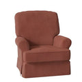Spice Orange Velvet Manual Club Recliner A7569