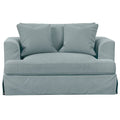 Blue Fabric Slipcover for Chair and A Half J626002
